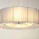 2 tiers double layer pleated fabric lamp shade for pendant light
