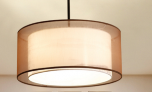 2 tiers double layer lamp shade for suspension light