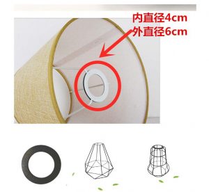 bespoke lamp shade metal frames and rings and washers