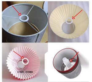 metal rings for E14 AND e27 LAMPHOLDERS OF LAMP SHADES