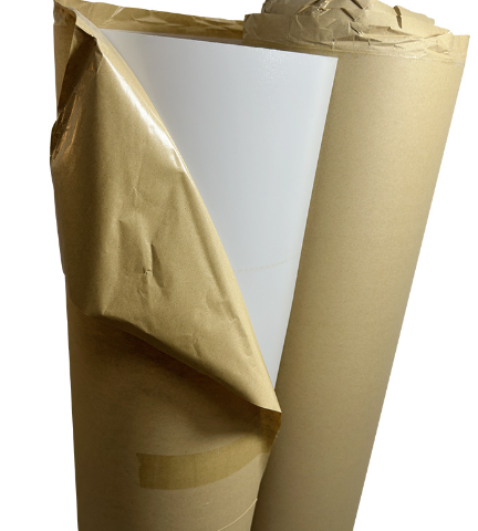 PVC self adhesive materials for lamp shade hard back from China